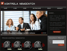 Tablet Screenshot of kontrola-nemocnych.biz